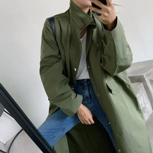 Women's Casual Windbreaker Coat for Fashion